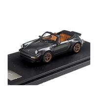 Collectible Race Car Model 1:64 For Porsche Singer Turbo Study 930 Open Top Edition Alloy Car Model Fashion Design Vehicle Display Bedroom Decoration(Black)