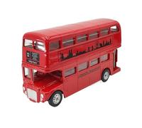 Collectible Race Car Model 1/64 For Red Double Decker Bus Diecast Model Scale Collectible Vehicle Send A Boyfriend Bedroom Decoration