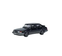 Collectible Race Car Model 1:64 For SAAB 900 Turbo Black Alloy Car Model Mini Diecast Car Scale Car Ornament Toy Bedroom Decoration