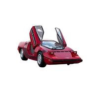 Collectible Race Car Model 1/64 For Scissor Door Sports Car Alloy Car Model Flip Pop-up Light Version Openable Door Vehicle Bedroom Decoration(Red A)