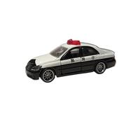 Collectible Race Car Model 1/64 For Toyota 12th Generation Crown Police Department Realistic Alloy Scale Car Model Black And White Bedroom Decoration