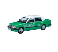 Collectible Race Car Model 1/64 For Toyota Crown Hong Kong Red Green Blue Cab Classic Alloy Car Model Blue Green Ornament Display Bedroom Decoration(Green)