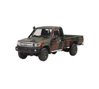 Collectible Race Car Model 1:64 For Toyota LC79 Armed Pickup Truck Simulation Version With Accessories Alloy Car Model Toy Bedroom Decoration(Green)