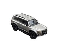 Collectible Race Car Model 1:64 For Toyota Prado 250 Land Cruiser LC250 2024 Alloy Scale Car Model Retro Decoration Model Bedroom Decoration(Silver Left rudder)