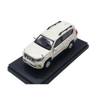 Collectible Race Car Model 1:64 For Toyota Prado Alloy Off-road Vehicle Simulation Car Model Ornaments For Collecting Bedroom Decoration(White)