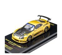 Collectible Race Car Model 1:64 For Toyota Supra A80 Alloy Car Model Classic Fashion Supra Vehicle Home Yellow Decoration Bedroom Decoration
