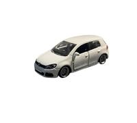 Collectible Race Car Model 1/64 For Volkswagen Golf 6r Classic Four-door Out-of-print Car Simulation Alloy Model White Bedroom Decoration