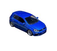 Collectible Race Car Model 1/64 For Volkswagen Golf R Sixth Generation 6R Small Steel Cannon Mini Alloy Car Model Blue Bedroom Decoration