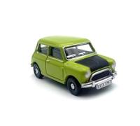 Collectible Race Car Model 1:76 For Austin Lime Green Alloy Classic Mini Car Model Toy Static Metal Model Miniature Ornament Bedroom Decoration