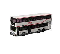 Collectible Race Car Model 1/76 For Bus Lai Chi Kok 6A Line Double-decker Alloy Bus Model White Crafts Display Static Vehicle Bedroom Decoration