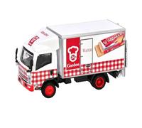 Collectible Race Car Model 1:76 For Isuzu N Series Truck Tailgate Alloy Car Model The Rear Can Be Opened Transport Vehicle Display Bedroom Decoration