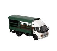 Collectible Race Car Model 1/76 For Leland Van Alloy Rare Car Miniature Car Model Green And White Can Not Open The Door Bedroom Decoration