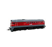 Collectible Race Car Model 1:87 For M62 Diesel Engine Train Model Track Power With Headlight Sand Table Train Metal Model Bedroom Decoration(Red)