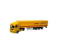 Collectible Race Car Model 1:87 For MAN Yellow Tractor Container Truck Mini Scale Alloy Vehicle Static Car Collection For Men Bedroom Decoration