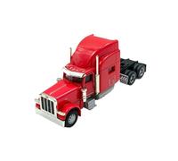 Collectible Race Car Model 1:87 For Peterbilt Tractor Truck Model Realistic Classic Ornaments Collection Multi-color Popular Bedroom Decoration(Red)