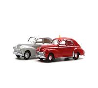 Collectible Race Car Model 1/87 For Peugeot 203 Police Car Resin Retro Sedan Car Model Multicolor Collectible Model Bedroom Decoration(Grey)