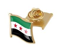Collectible Syrian Republic Flags Pin Fine Iron Construction For Friend And Family Interested In History Wearable Flag