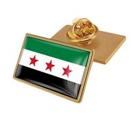Collectible Syrian Republic Flags Pin Fine Iron Construction For Friend And Family Interested In History Wearable Flag