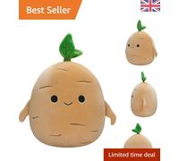 Squishmallows Original 7.5-Inch Tan the Ginseng - Little Ultrasoft Official Plush