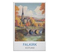 Collectibles Modern Home Decoration,Falkirk Scotland，Adults 1000 Piece Jigsaw Puzzle- Christmas，70x50，paper puzzle，AA-1017
