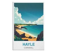 Collectibles Modern Home Decoration,Hayle Cornwall ，Adults 1000 Piece Jigsaw Puzzle- Christmas，38x26，paper puzzle，AA-957