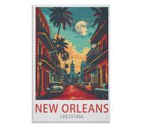 Collectibles Modern Home Decoration,Louisiana New Orleans,Adults 1000 Piece Jigsaw Puzzle- Christmas,38x26,paper puzzle,AA-1237