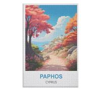 Collectibles Modern Home Decoration,Paphos Cyprus，Adults 1000 Piece Jigsaw Puzzle- Christmas，52x38，paper puzzle ，AA-1417