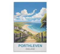 Collectibles Modern Home Decoration,Porthleven England，Adults 1000 Piece Jigsaw Puzzle- Christmas，75x50，wooden puzzle ，AA-1197