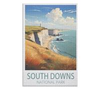Collectibles Modern Home Decoration,South Downs National Park,Adults 1000 Piece Jigsaw Puzzle- Christmas,52x38,paper puzzle ,AA-857