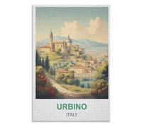 Collectibles Modern Home Decoration,Urbino Italy ，Adults 1000 Piece Jigsaw Puzzle- Christmas，52x38，paper puzzle ，AA-1377