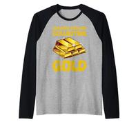Collecting CHASING DREAMS COLLECTING GOLD Gold Collector Raglan Baseball Tee