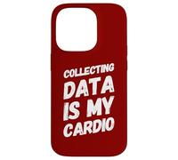 Collecting Data Cardio Funny Statistics Analyst Fitness Case for iPhone 14 Pro