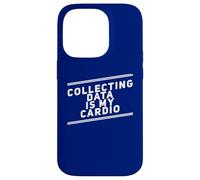 Collecting Data Cardio Funny Statistics Analyst Fitness Case for iPhone 14 Pro