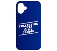 Collecting Data Cardio Funny Statistics Analyst Fitness Case for iPhone 16 Plus