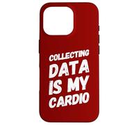 Collecting Data Cardio Funny Statistics Analyst Fitness Case for iPhone 16 Pro