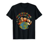 Collecting Friends from Around The Globe Graphic Design T-Shirt