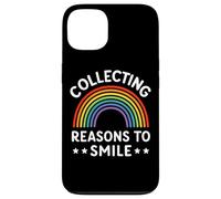 Collecting Reasons to Smile Rainbow Motivational Quote Case for iPhone 13