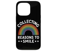 Collecting Reasons to Smile Rainbow Motivational Quote Case for iPhone 13 Pro