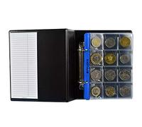Collection Album, 120 Pockets for Medium Coins up to 1.10" (28mm): £1, 2 Pounds, 50P, €2 Euro. 10 Sheets. Coin album S