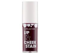 Collection Cosmetics 2 in 1 Lip & Cheek Stain, Long Lasting and Hydrating, For All Skin Types, Rosie, 3 x 5ml