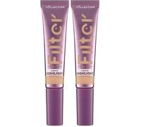Collection Cosmetics Award Winning Filter Finish Liquid Blush Wand, Highlighting & Illuminating, 12ml, Strobelight, Vegan (Pack of 2)
