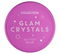 Collection Cosmetics Crystals Glitter Balm, Festival Glitter Makeup, Light-Weight Formula -No Need for Glue, Pinkie Promise