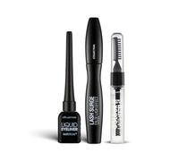 Collection Cosmetics Everyday Eye Kit, Eye Makeup, 1 x 8ml Lash Surge Mascara, 1 x 8ml Colour Lash Brow and Lah Gel, 1 x Fast Stroke Liquid Eyeliner