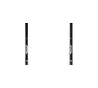 Collection Cosmetics Fast Stroke Felt Tip Eyeliner with Fine Tip, Long Lasting 24h, Quick Drying Formula, 4ml, Brown (Pack of 2)