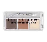 Collection Cosmetics, Incredibrow Shape & Set Brow Kit, Highly Pigmented Eyebrow Powder & Wax, 6g, Light/Medium