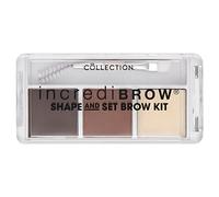 Collection Cosmetics, Incredibrow Shape & Set Brow Kit, Highly Pigmented Eyebrow Powder & Wax, 6g, Medium/Dark