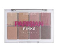 Collection Cosmetics Intensely Pigmented Colour Eye Shadow Palette with 8 Stunning Shades, Shimmering Metallic, Parisian Pinks