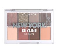 Collection Cosmetics Intensely Pigmented Colour Eye Shadow Palette with 8 Stunning Shadows, Matte and Metallic Shades, New York Skyline