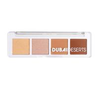 Collection Cosmetics Intensely Pigmented Mini Eye Shadow Palette, 4 Shades, Everyday Neutrals, Soft Glitter, Crease-Free Formula, Dubai Deserts