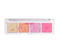 Collection Cosmetics Intensely Pigmented Mini Eye Shadow Palette; 4 Shades, Soft Pinks; Orange, Crease-Free Formula; Solar Voyage